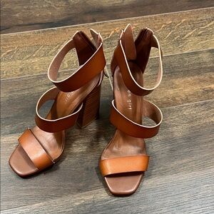 Elegant Brown Strappy Heels by Madden girl